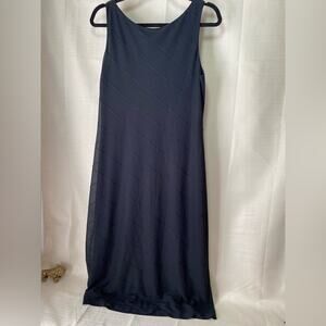 Catalyst Sleeveless Sheer and Lined Dress Black size 10